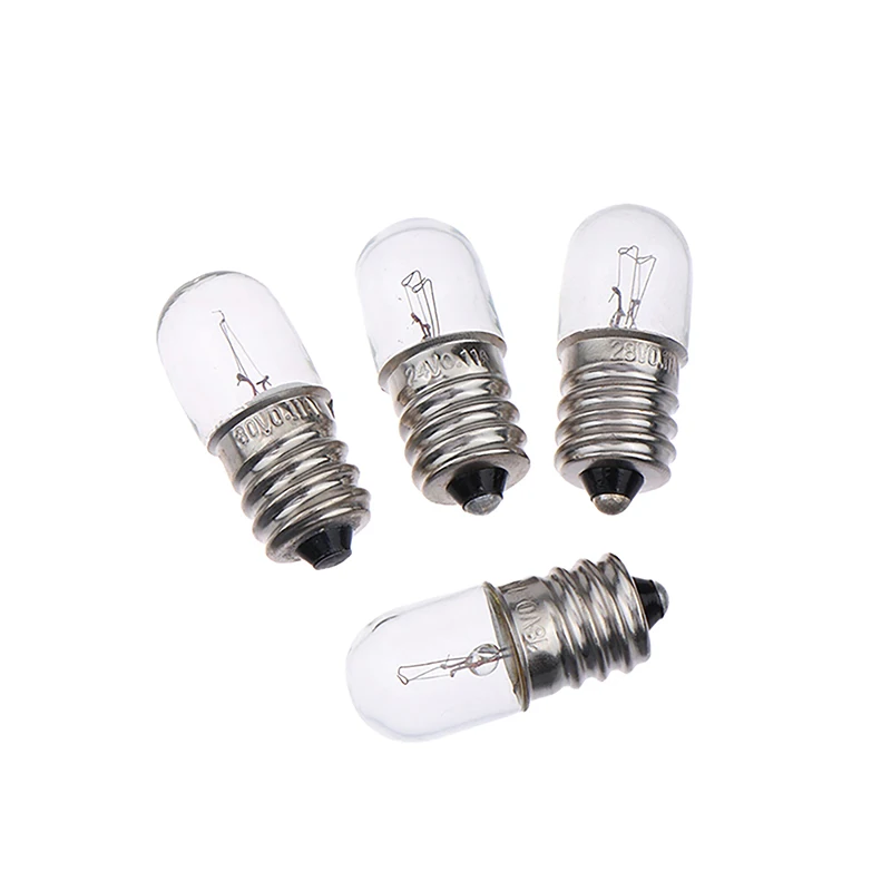 1Pc E12 18V 24V 28V 30V Mini Bulb For Indicator Light Little Bulb For Test Experiment Teaching Flashlight Screw Based Bulb