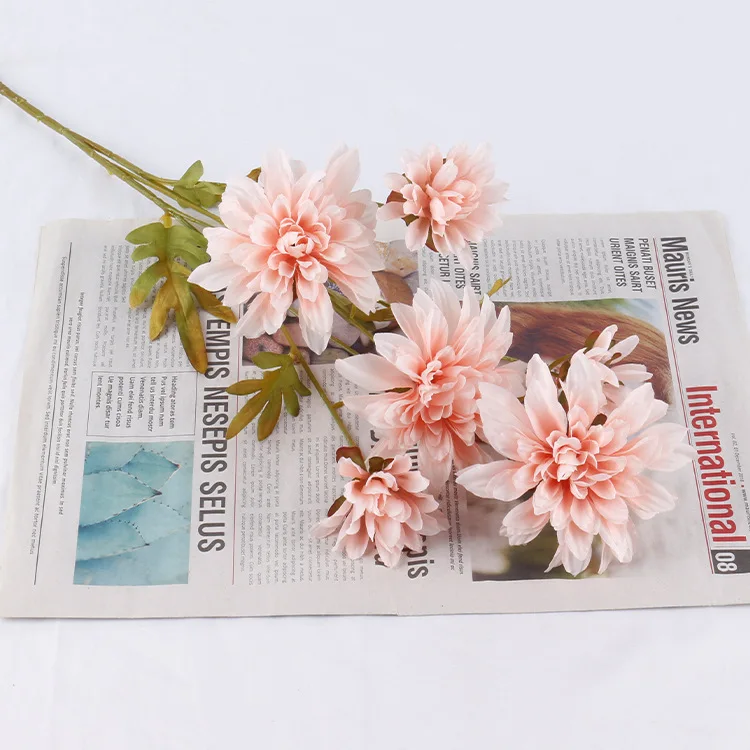 

6pcs Dali Flower Imitation Flower Artificial Flower Home Decoration Wedding Decoration Factory Direct Sales