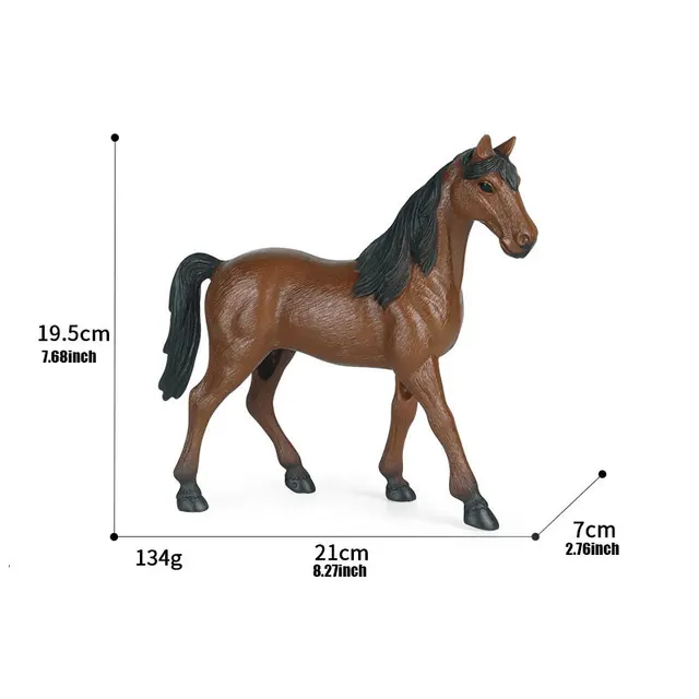 KOMBIUDA Modelo Cavalo Branco Quarto De Milha Esculturas De Cavalos  Brinquedo Animal Selvagem Estátua De Cavalo Realista Jogo De Cavalo Figura  Animal Da Floresta Mini Pvc Filho Definir