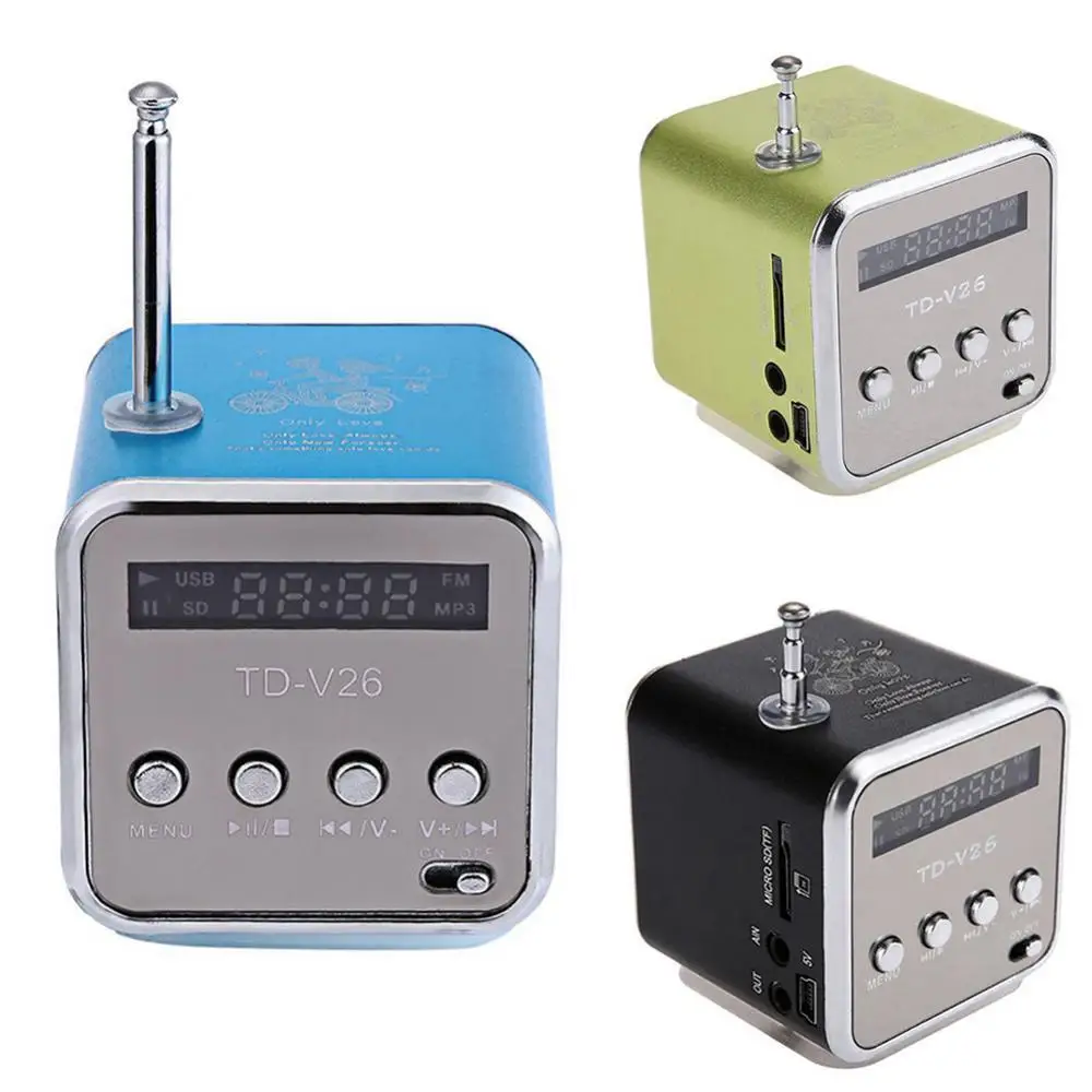 Мини-радиоприемник, Bluetooth, беспроводные колонки, цифровое FM-радио для  ПК, телефона, Mp3, музыкальный плеер с поддержкой карт Micro SD | AliExpress