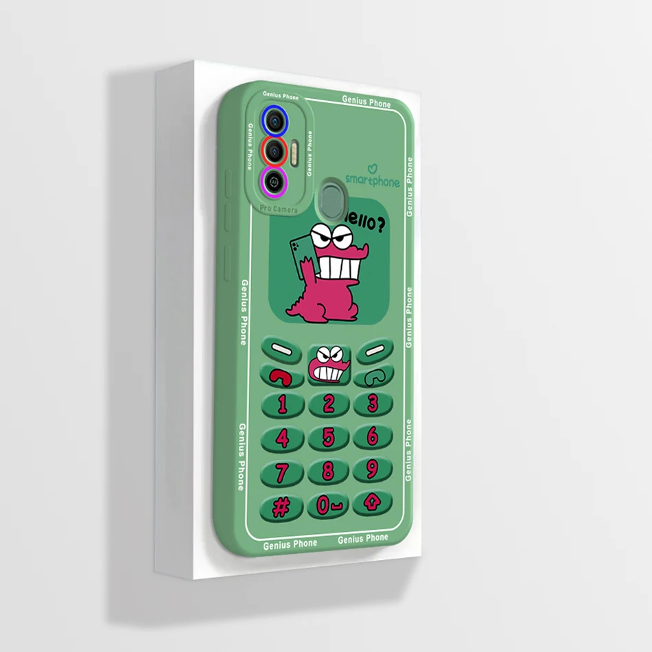 Cute Cartoon Flowers Silicone Phone Case - Soft Back Cover
