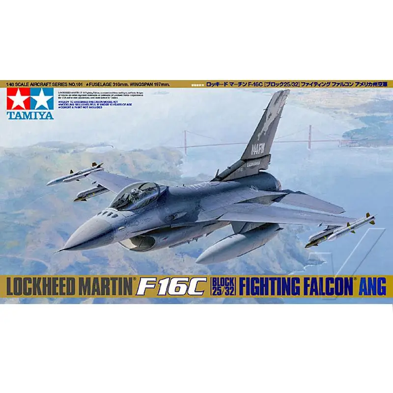 

Tamiya 61101 1/48 Lockheed Martin F-16C [Block 25/32] Fighting Falcon ANG Model