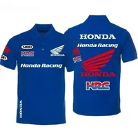 Honda hommes et femmes polos été GIGA Civic T-Shirt course moto à manches courtes printemps et automne personnalité haut 3