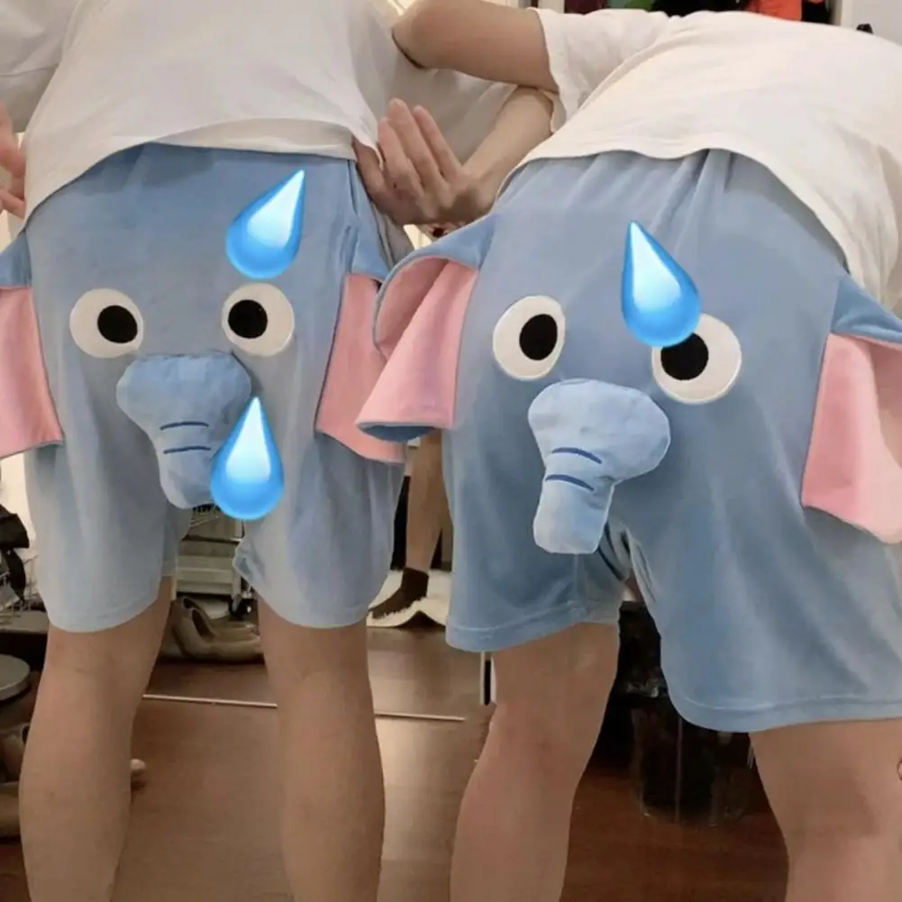 

Lovable Elephant Summer At Home Casual Shorts Men and Women Breathable Funny Comfortable Couple New Pattern Short Pants