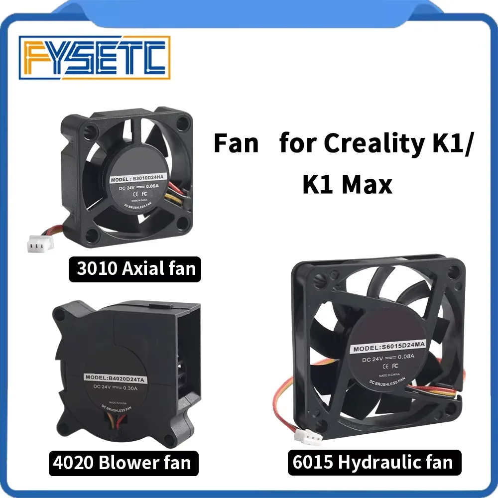 Für CREALITY K1_K1 Max 6015/4020/3010 Lüfter Gebläse DC24V Kühlung Hotend Lüfter für K1 K1 MAX 3D Drucker