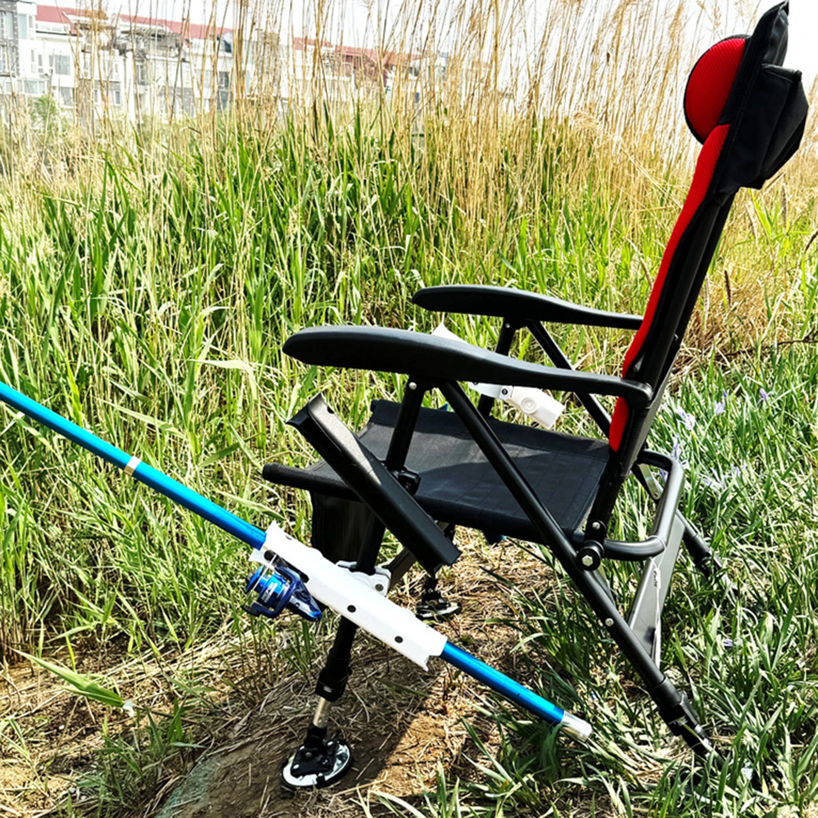 Rotating Adjustable Fishing Rod Holder Convenient Side Mount Accessories Tube Rod Rack Inserting Device for Outdoor Fishing