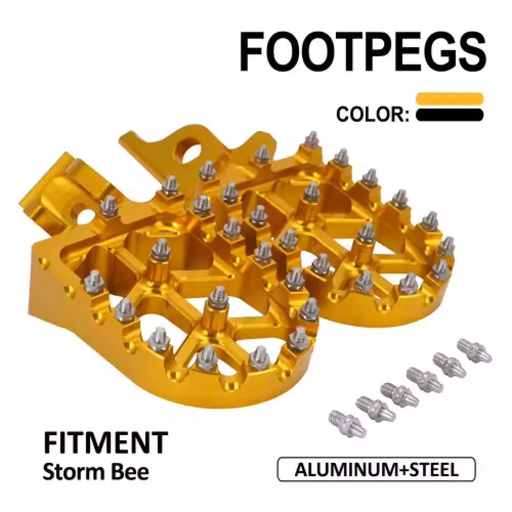 

Storm bee Footpegs Billet Foot Rest for SURRON Storm bee modified Pedals SB Mod wide foot pegs