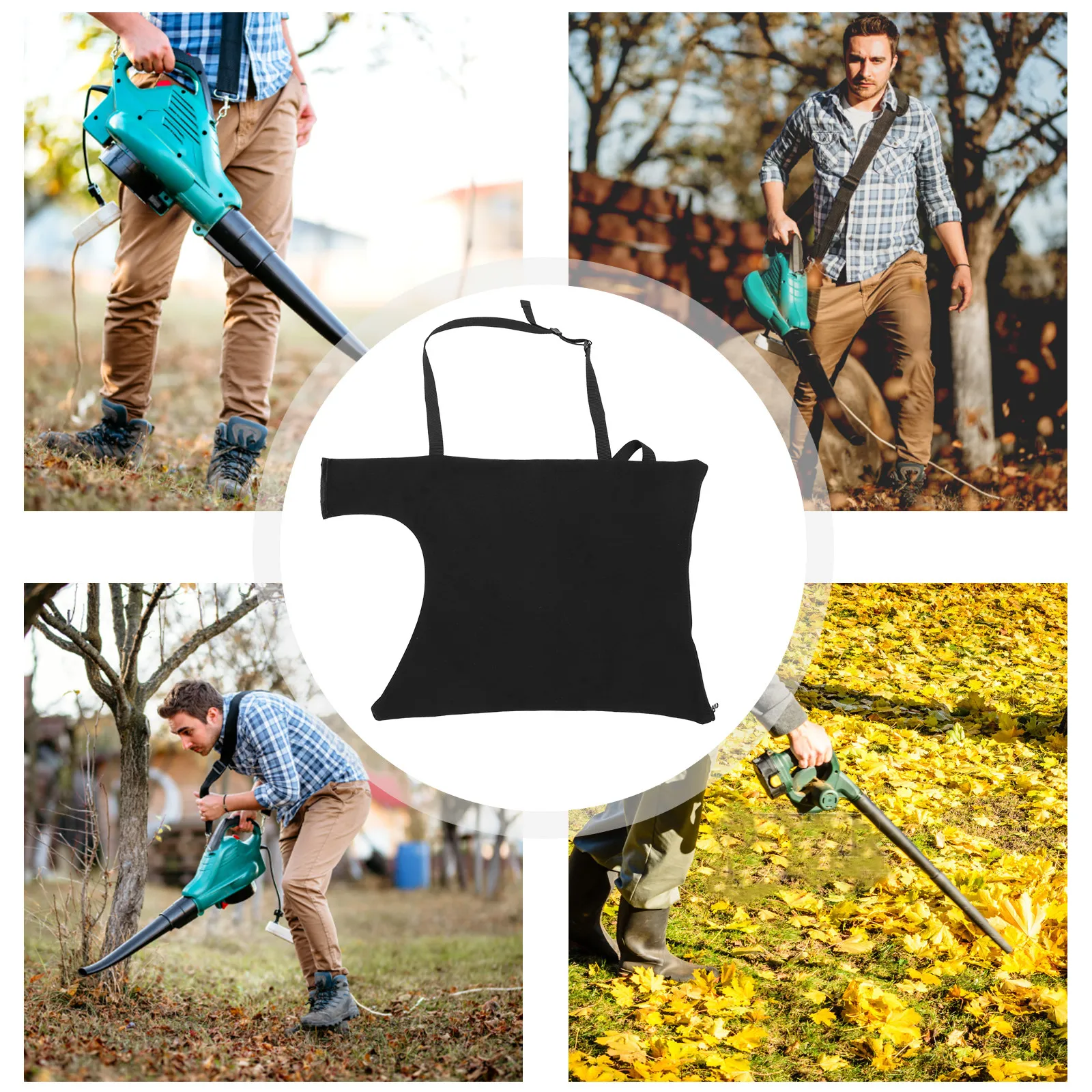 편리한 잎 송풍기 가방, 조절 가능한 크기, 안전한 소재, 마당 정리용 잎 송풍기 가방