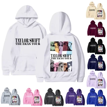Taylor The Eras Tour 프린트 오버사이즈 풀오버 후드, 가을 겨울 남성 스트리트웨어, 맨투맨 미드나잇 앨범, 스위프트 후드