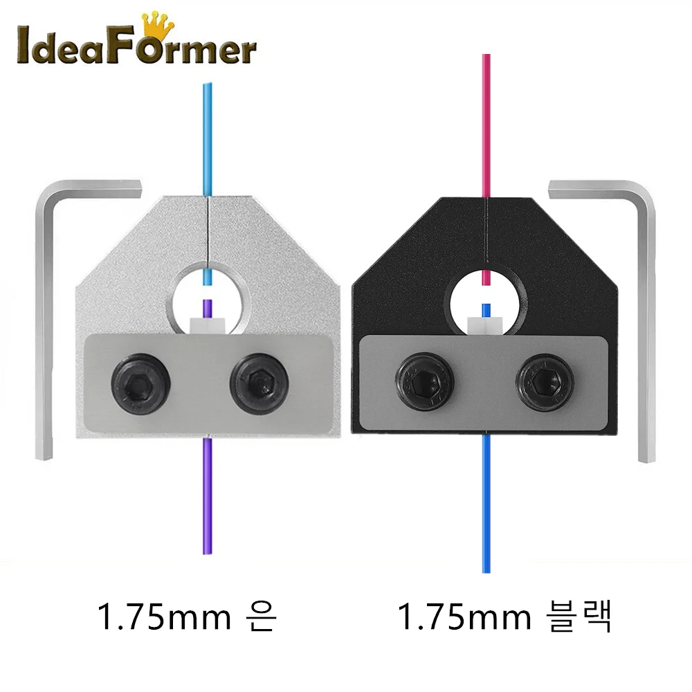 3D 프린터 부품 필라멘트 용접기 커넥터, Ender 3 PRO 알루미늄 블록, 1.75mm PLA ABS 필라멘트 센서, 알렌 키 도구 포함 3D 프린터 부품 필라멘트 용접기 커넥터, Ender 3 PRO 알루미늄 블록, 1.75mm PLA ABS 필라멘트 센서, 알렌 키 도구 포함