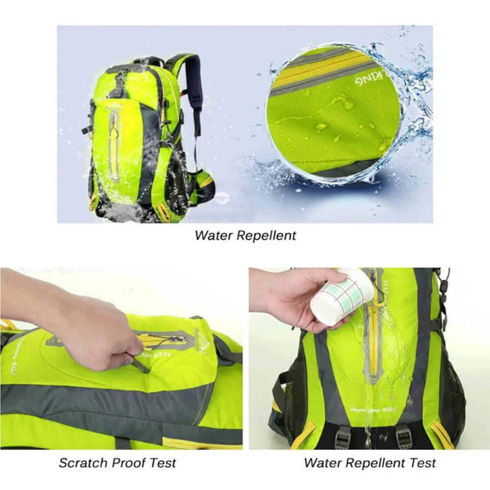 Unisex Multifunctional Waterproof 40L Outdoor Sports Travel Backpack