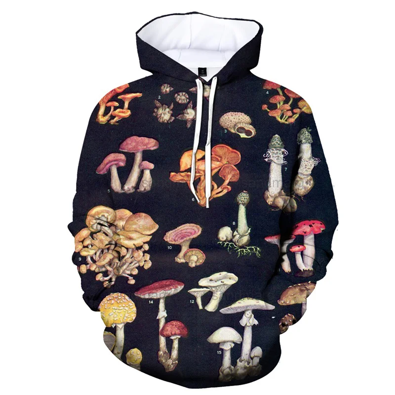 thumbnail image 1 of Sudadera con capucha con estampado 3D de dibujos animados de plantas y hongos, sudadera deportiva informal de manga larga para hombre, sudadera para primavera y otoño, sudaderas para niños, 1 of 5