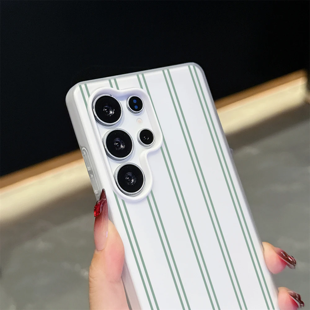Minimalist Stripes Color Blocking TPU Phone Case