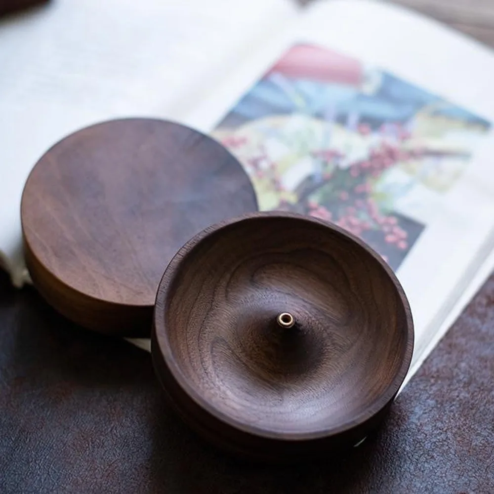 الخشب الصلب مبخرة اليدوية حفل الشاي جولة البخور عص...