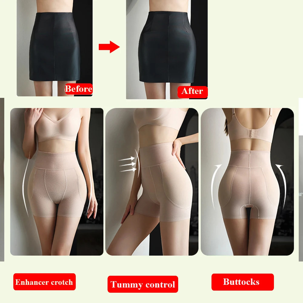 Shapewear Hip&butt Enhancer Underwear High Waist Body Shaper Tummy Control Butt Lifter Panties Women Buttocks Hip Pad Panties - Image 3