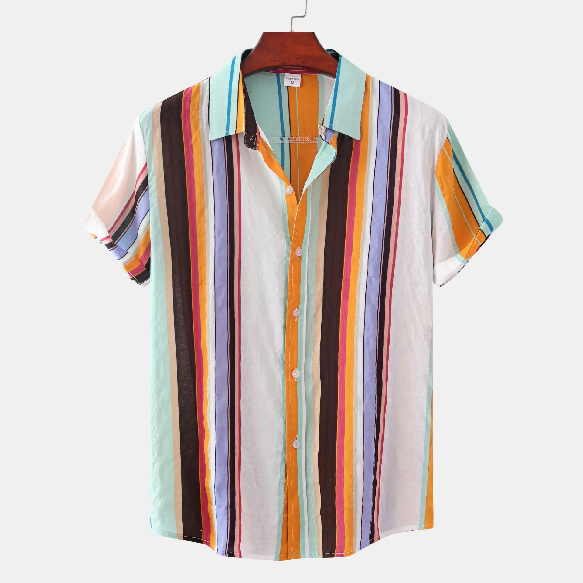 2025, Sommer-Herren-Hawaii-Hemd, Blumendruck, kurzärmelig, tropischer Strandurlaub, Button-Down, lässig, leicht, Rayon-Hemd – Detail 11