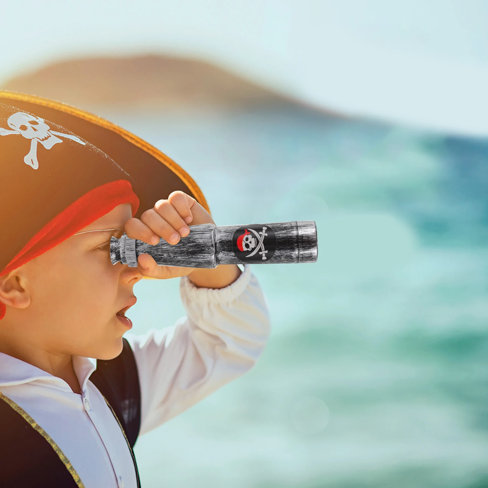 6Pcs Plastic Playes Pirate Accessories Kids Pocket Toy Theme Party Decor Prop Child Catalejo for Kids Children Outdoor Camping 2