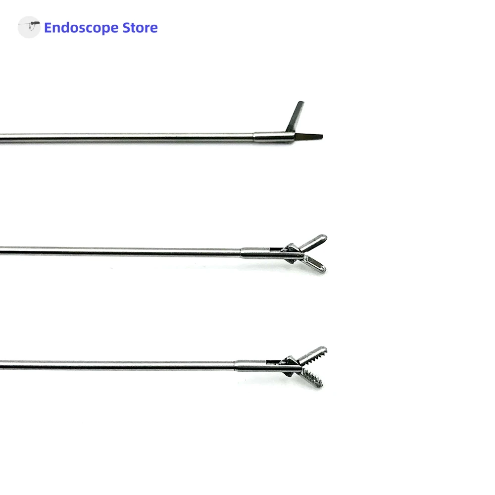 Medical Surgical &Phi;1.3mm &Phi;1.6mmx400mm Rigid Endoscope Forceps Hysteroscopy Veterinary Cystoscope Biopsy Foreign Body Scissors surgical endoscope forceps