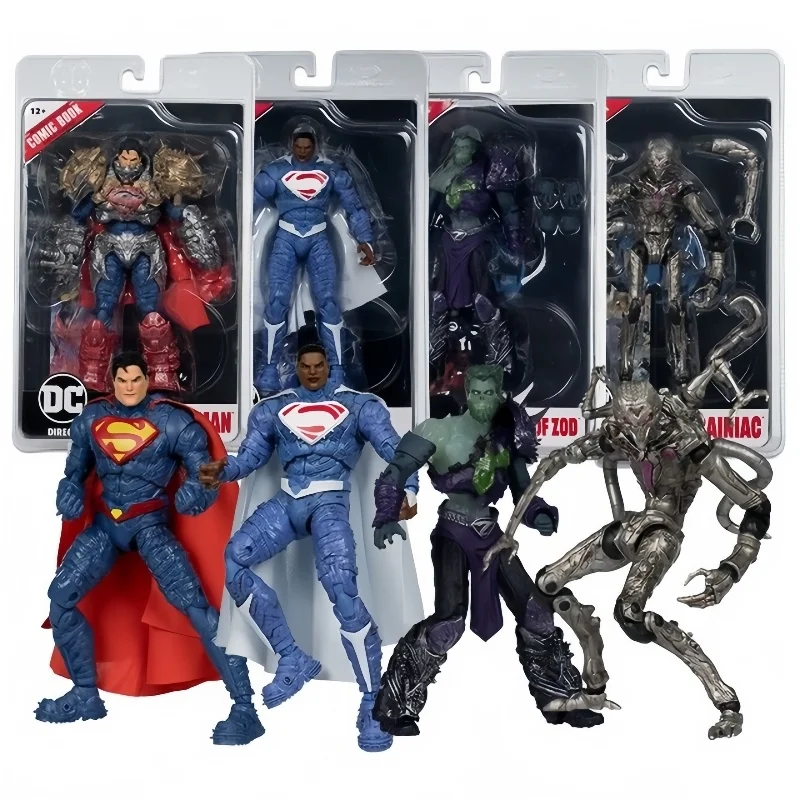 

Подлинная Тяжелая Броня Macfarlane, Супермен, черный Супермен, призрак Зода, мозгок, экшн-фигурка, Коллекционная модель