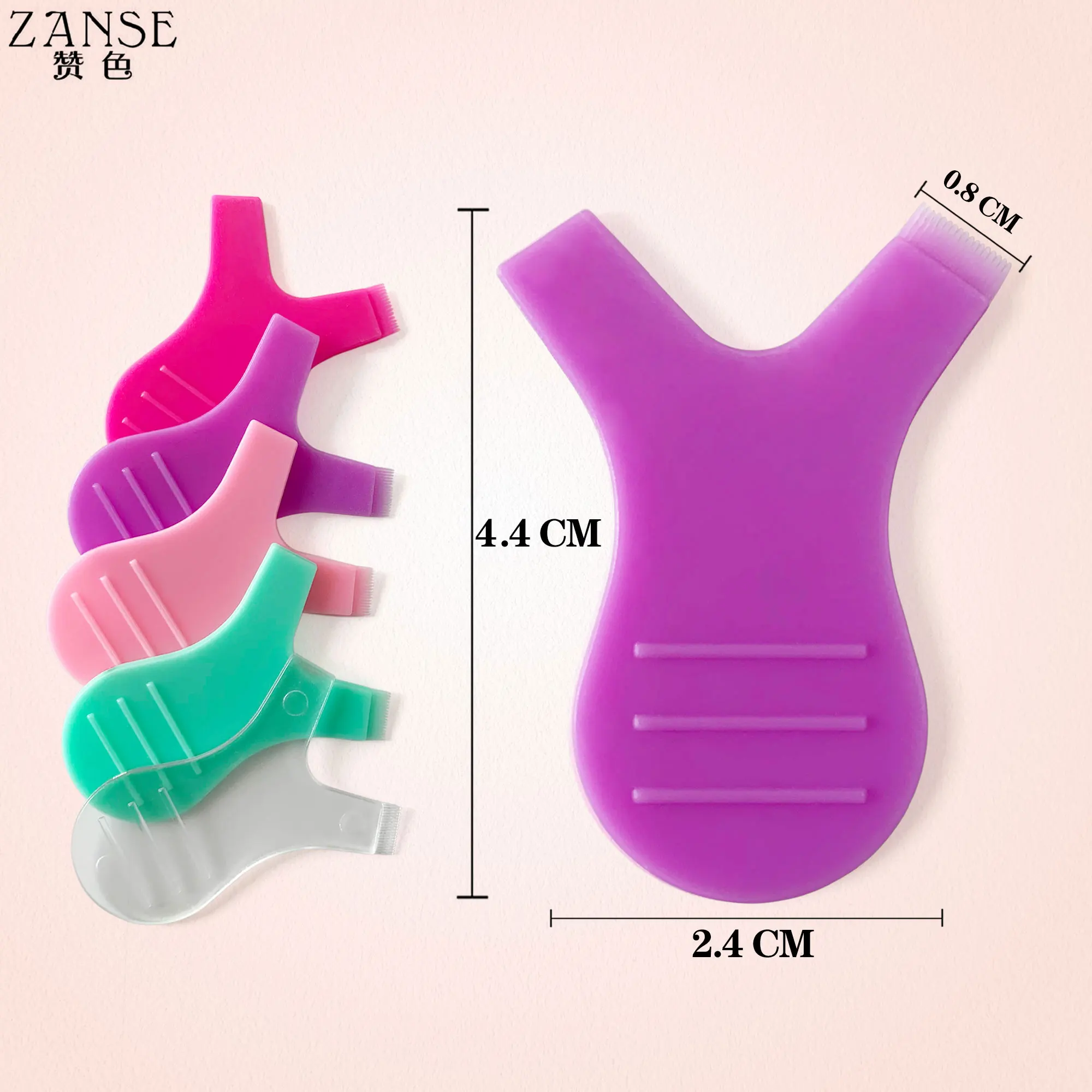 50pcs Makeup Eyelash Brushes Reuseable Plastic Clean Comb Y shape Eyelashe Lifting Curler Eye Lash Extension Perm eyelashe Tools