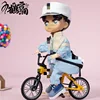 Ob11 Dolls Handmade Clothes Overalls Suit With Hat Messenger Bag Shirt Toy Accessories Obitsu11, GSC, Molly YMY P9 Dolls 5