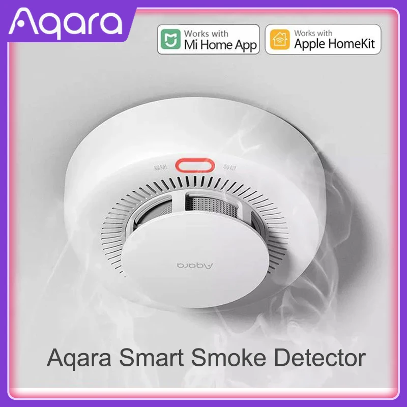 

AQARA Smart Smoke Detector Zigbee Fire Alarm Monitor Sound Alert Home Security APP Remote Control By Xiaomi mijia Mihome Homekit