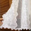 Curtain Window  Pastoral Style Kitchen Window Cabinet Curtain Valance With Embroidery Flower 3