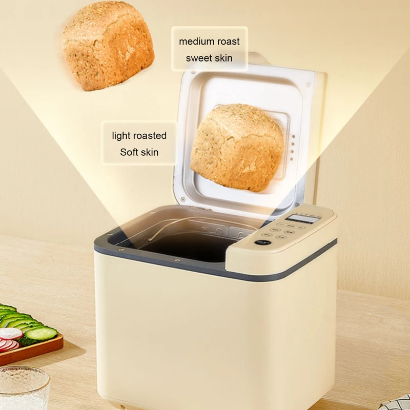 DMWD Automatic Multifunction Bread Maker Intelligent Breakfast Toast Baking Machine Cake Toaster Yogurt Fermenter Dough Mixer EU 3