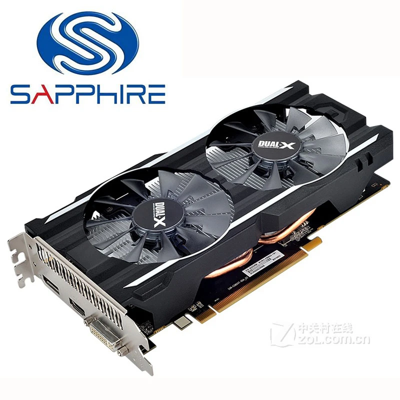 gpu computer SAPPHIRE R7 260 X 2GB D5 Video Cards R7 260x 2G Graphics Card GDDR5 128bit For R7 series Radeon 6600MHz R7 260 HDMI DP DVI Used graphics card for desktop