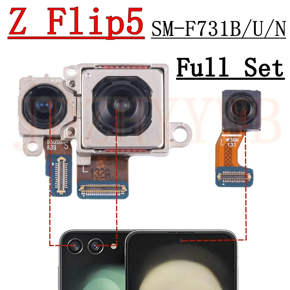 Dual Front and Rear Camera Module with Flex Cable