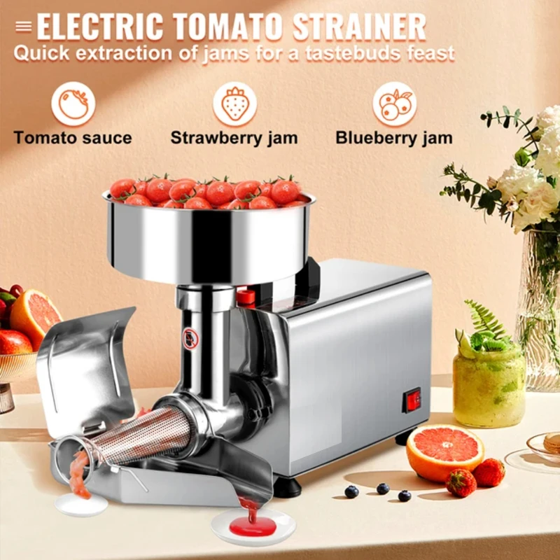 Electric Tomato Juicer Fruit Extractor Machine Tomato Paste Sauce Machine Ketchup Making Machine 3