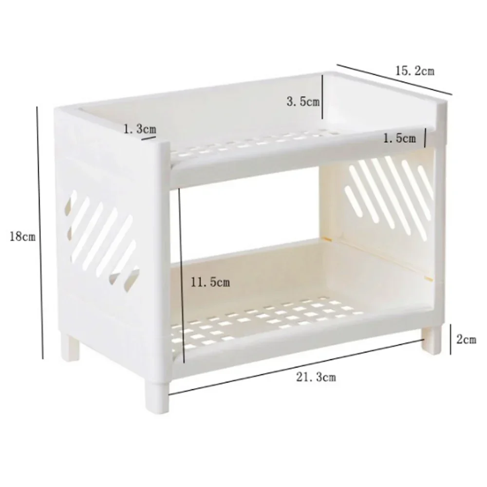 

Desk Office Cosmetic Container Sundries Organizer Storage Supplies Rack Stand Holder Stationary School Shelf Pen Double-layer