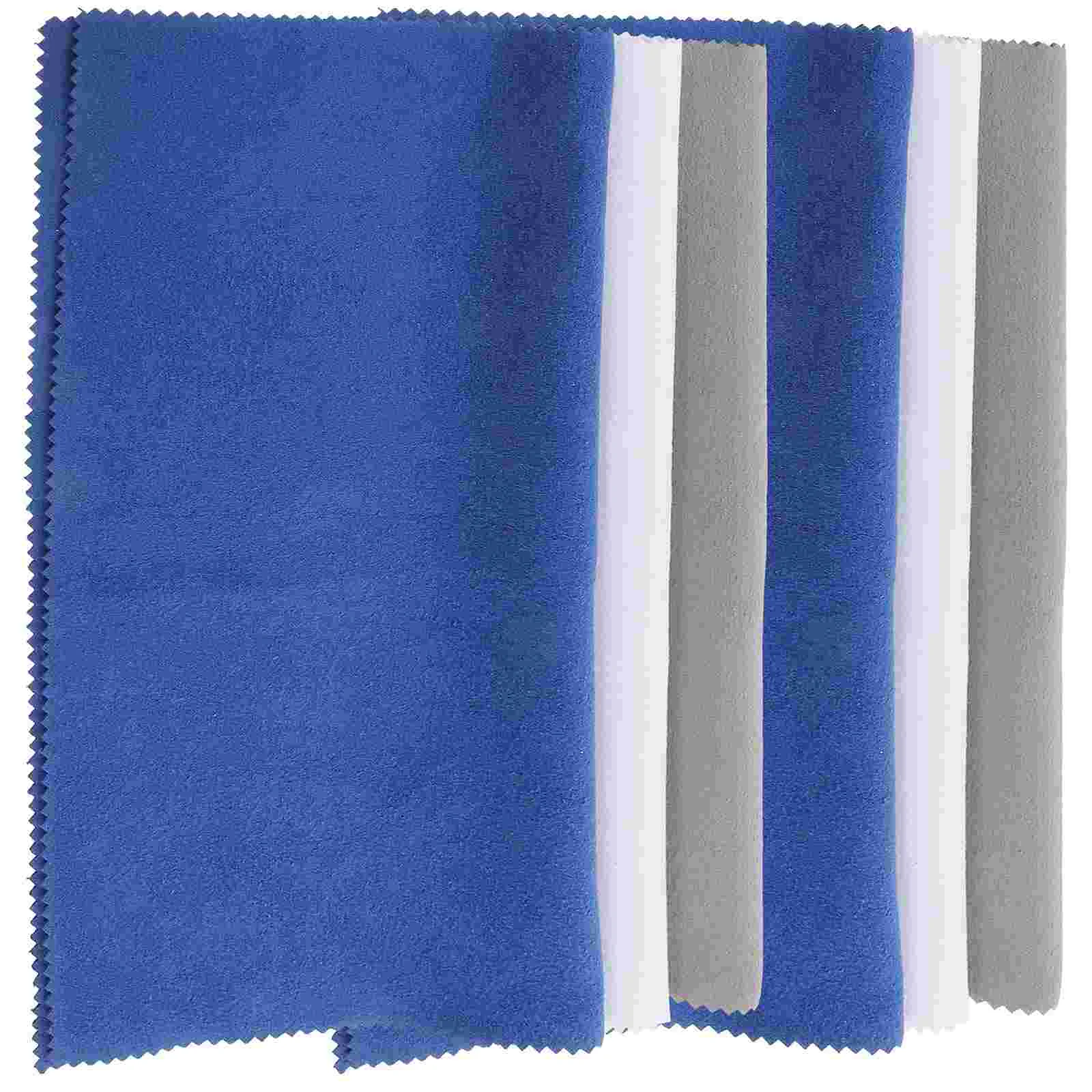 

6 Pcs Polish Cloth Clarinet Cleaning Microfiber Dusting Violin Superfine Polishing Cloths for Jewelry