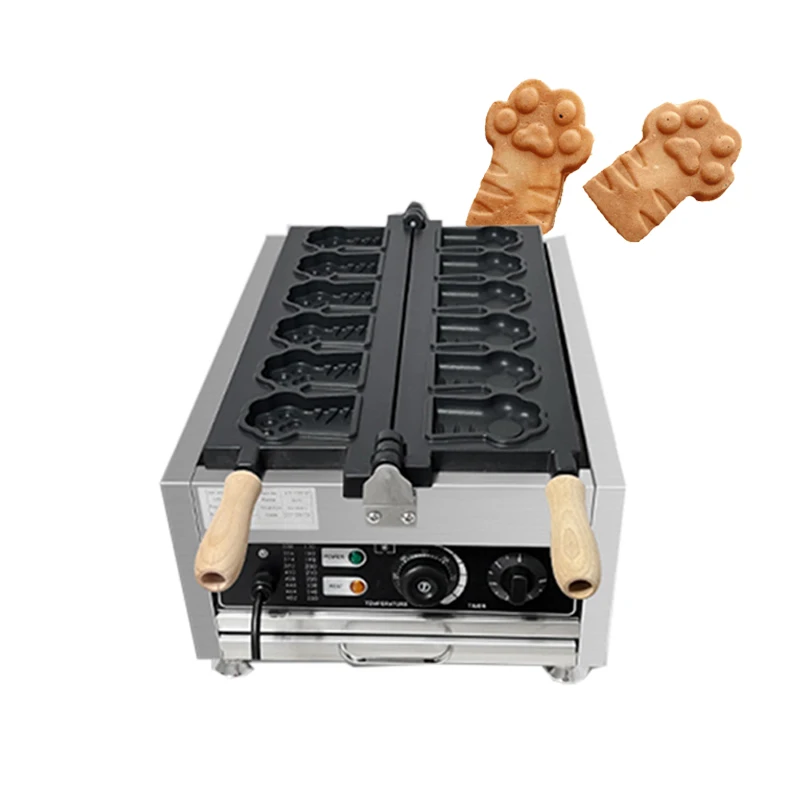 Commercial Use Dog Cat Paw Shaped Waffle Maker Iron Bear Waffle Baking