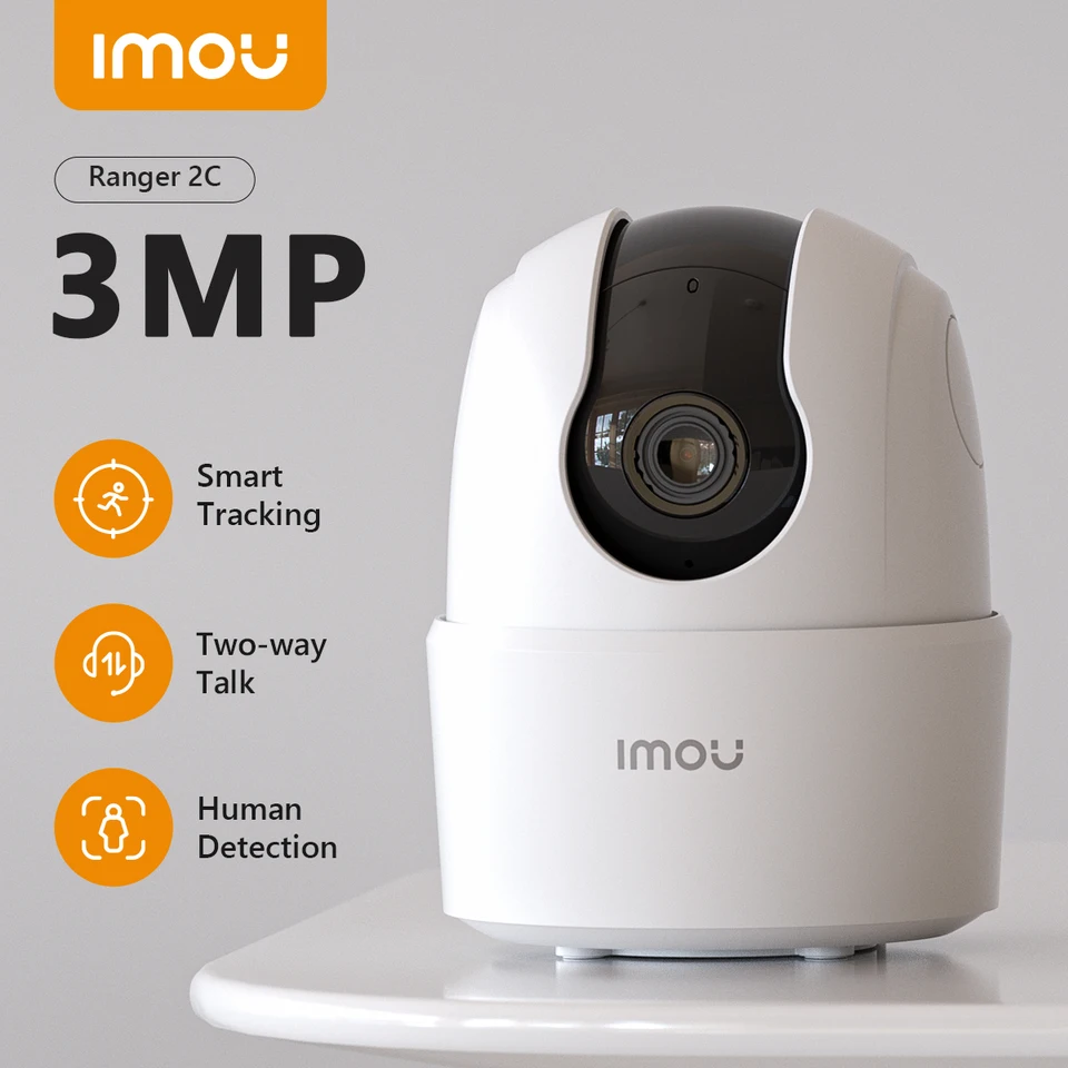 Imou Bewakingscamera voor binnen met 2K dubbele lens, 2,4 GHz/5 GHz