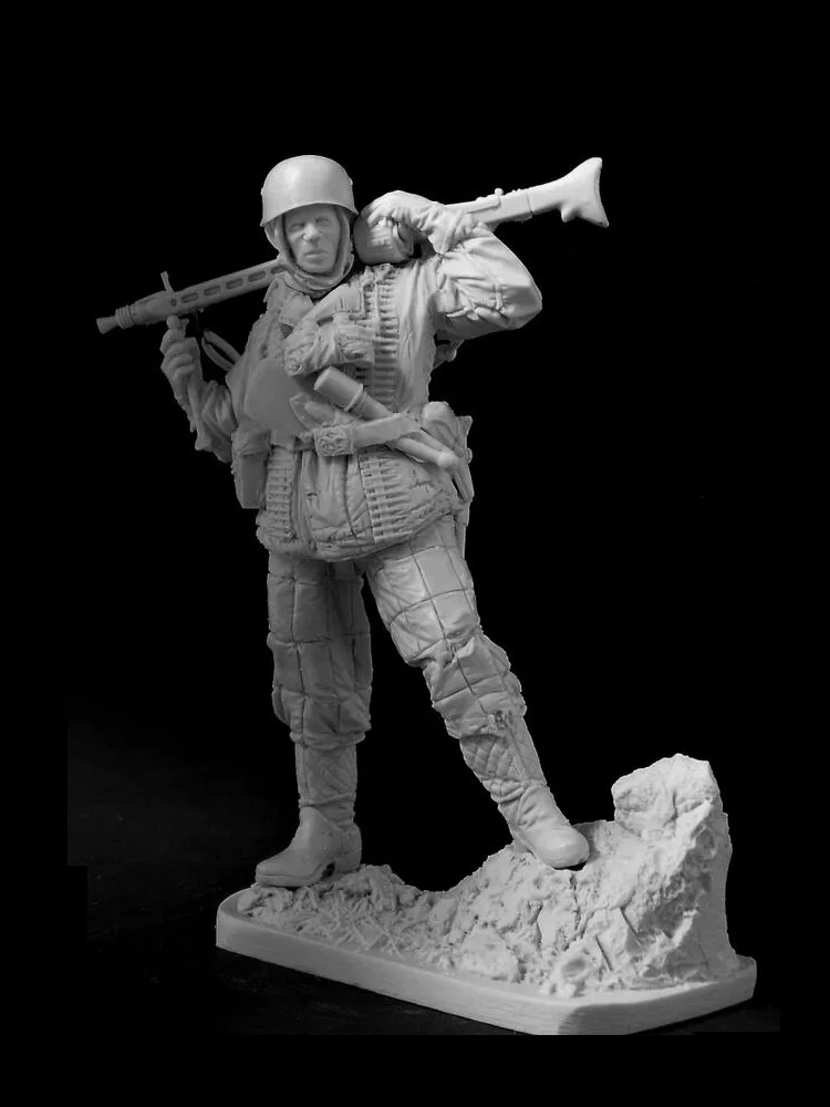 

Разобранная модель 1/16 года, статуэтка древнего офицера, стоячий парашютник, зимняя фигурка, искусственная смола, Неокрашенная фигурка