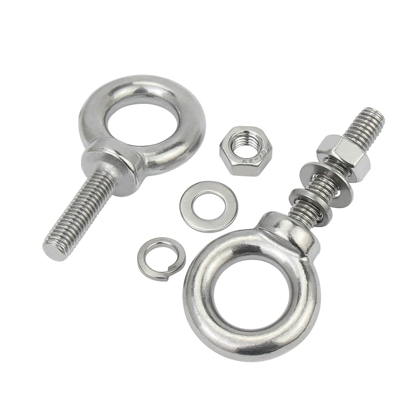 Tornillos De Ojal De Acero Inoxidable 304 - 12 Piezas, M5 X 65 Mm, Autoperforantes