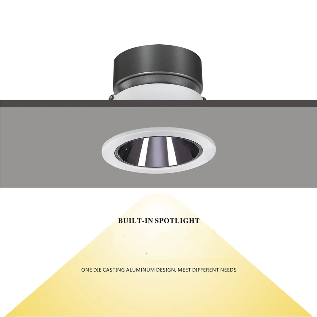 LED Downlight Dimmable Led Downlight COB Ceiling Spot Light 7W 9W 12W 15W Ceiling Recessed Indoor Lighting AC85-265V