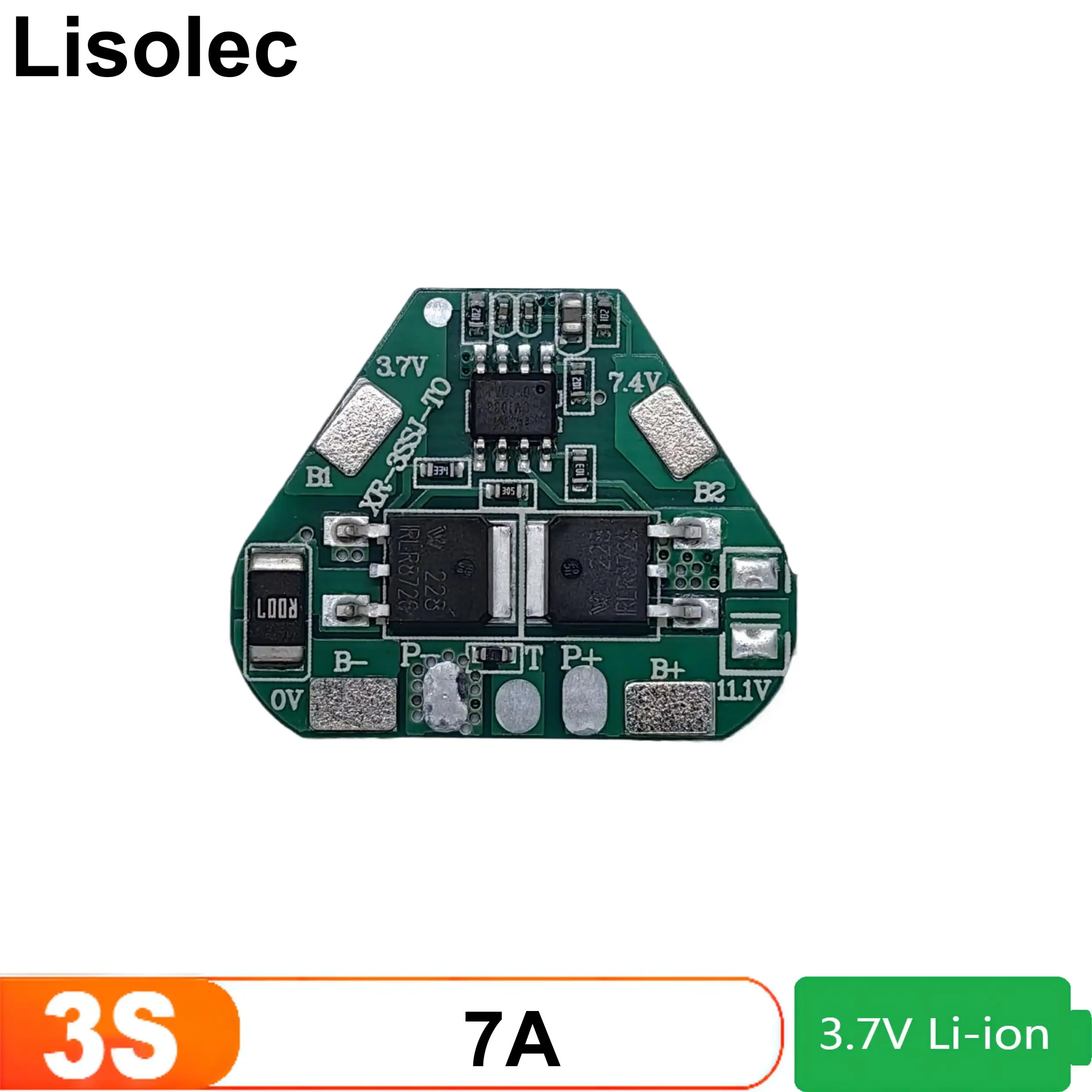 Panneau de protection BMS 3S 12V 7A pour 18650, câbles et connecteurs en détail