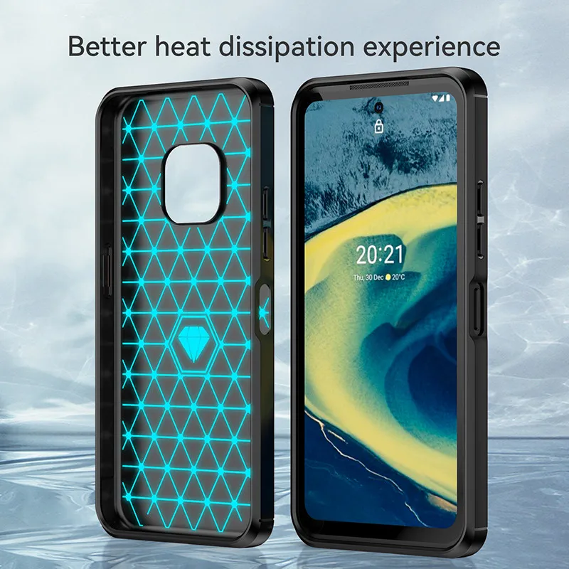 Brushed Carbon Fiber Case For Nokia XR20 Shockproof Silicone Cases for nokia xr 20 xr20 Soft Phone Cover Coque Fundas 3