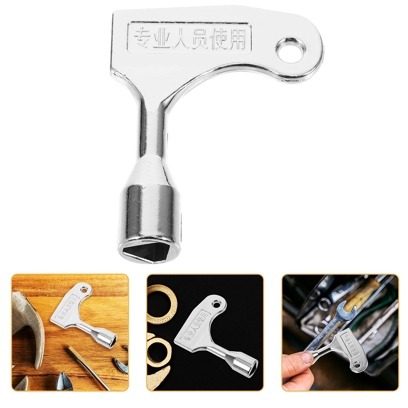 

Triangle Wrench Triangle Key Multi-functional Utilities Key for Water Meter Electric Control Cabinet
