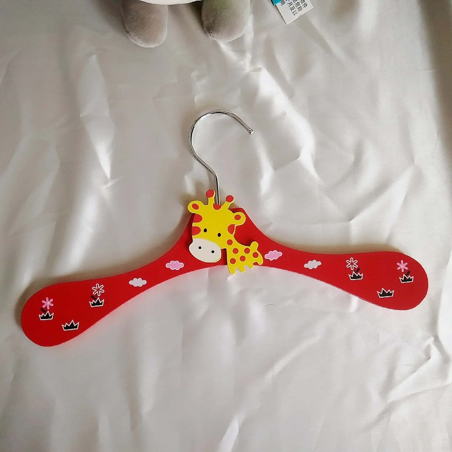 Cartoon Wooden Baby Clothes Hangers Mini Closet Organizer Room Durable Hangers For Family Bedroom Balcony Bathroom 6pcs/Se