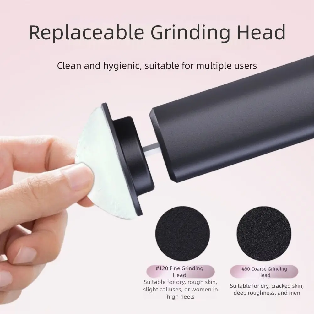 6-Speed Electric Foot Grinder Screen Display Replacement Sandpaper Automatic Callus Remover Nail File Head low noise