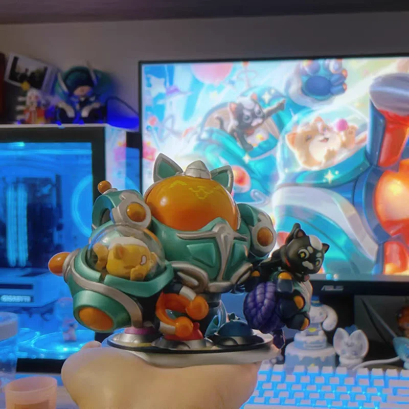 

Original Game League Of Legends Space Rhythms S12 The Great Steam Golem Blitzcrankanime Action Models Collection Statue Figure