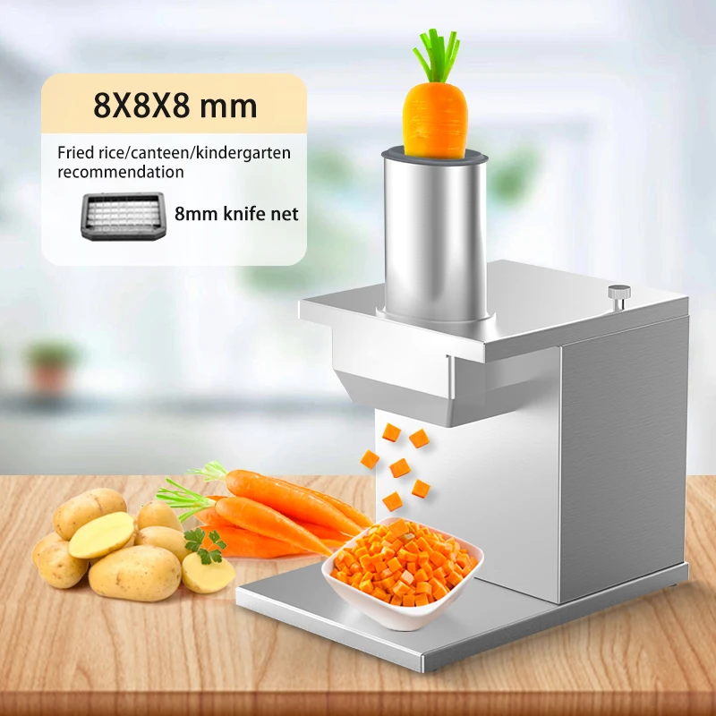 Commercial Household Electric Fruits Vegetable Dicing Machine Carrot Potato  Onion Granular Cube Dicer Cutting - AliExpress
