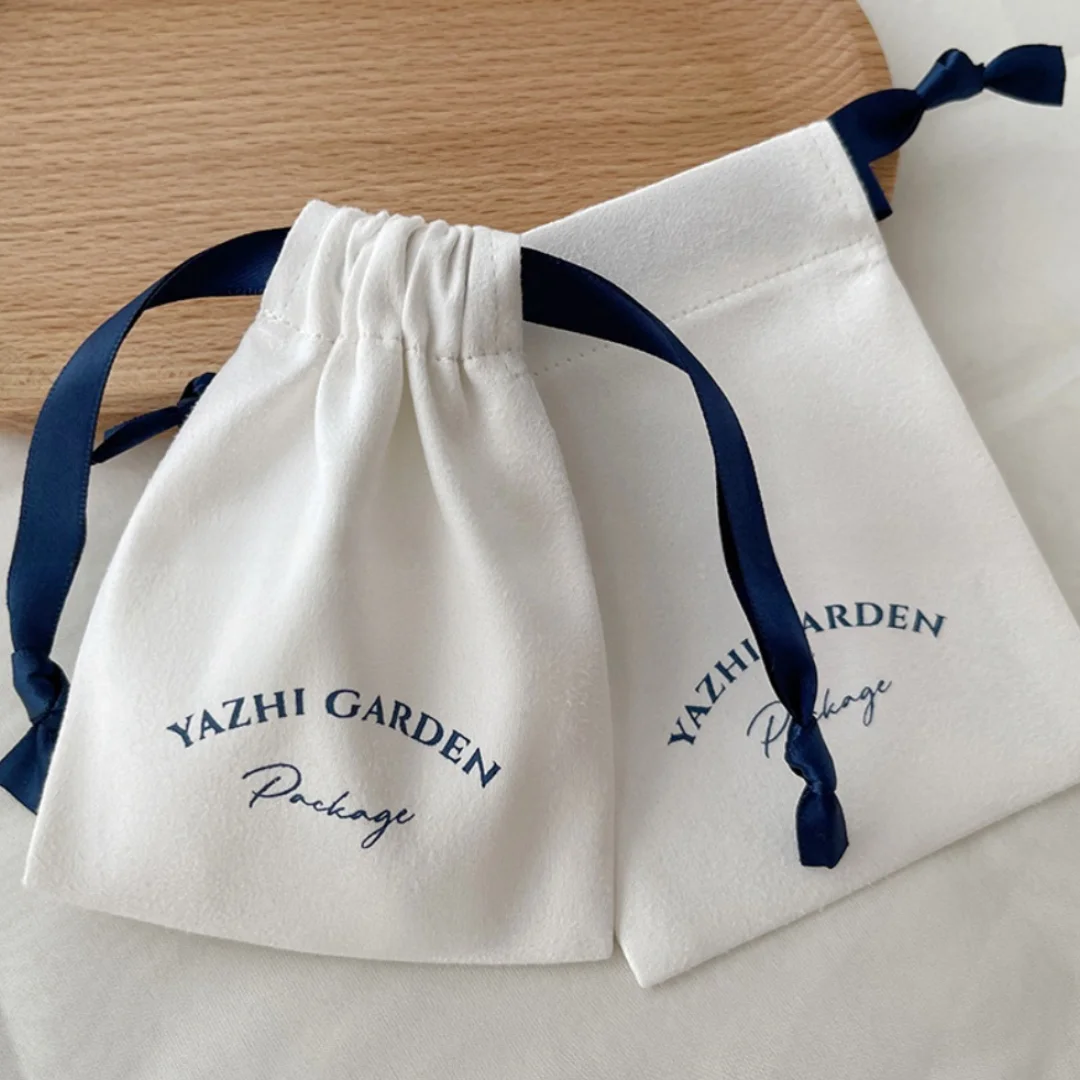 Suede Drawstring Package Jewelry Bag Wedding Christmas Party Decoration Eyelashes Makeup Storage Bags