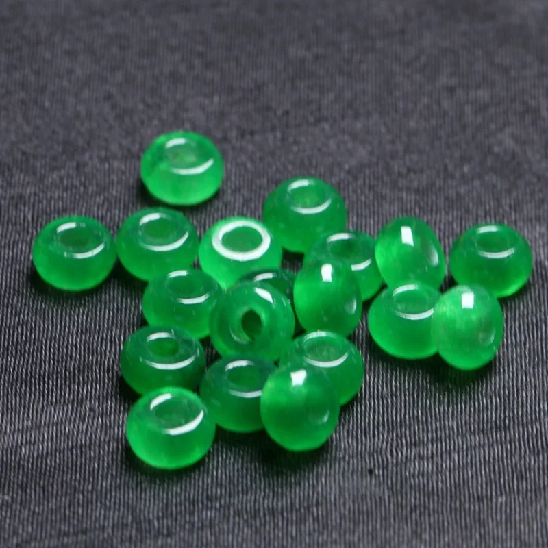 

Бусины из натурального зеленого нефрита, 8 мм, 10 шт.