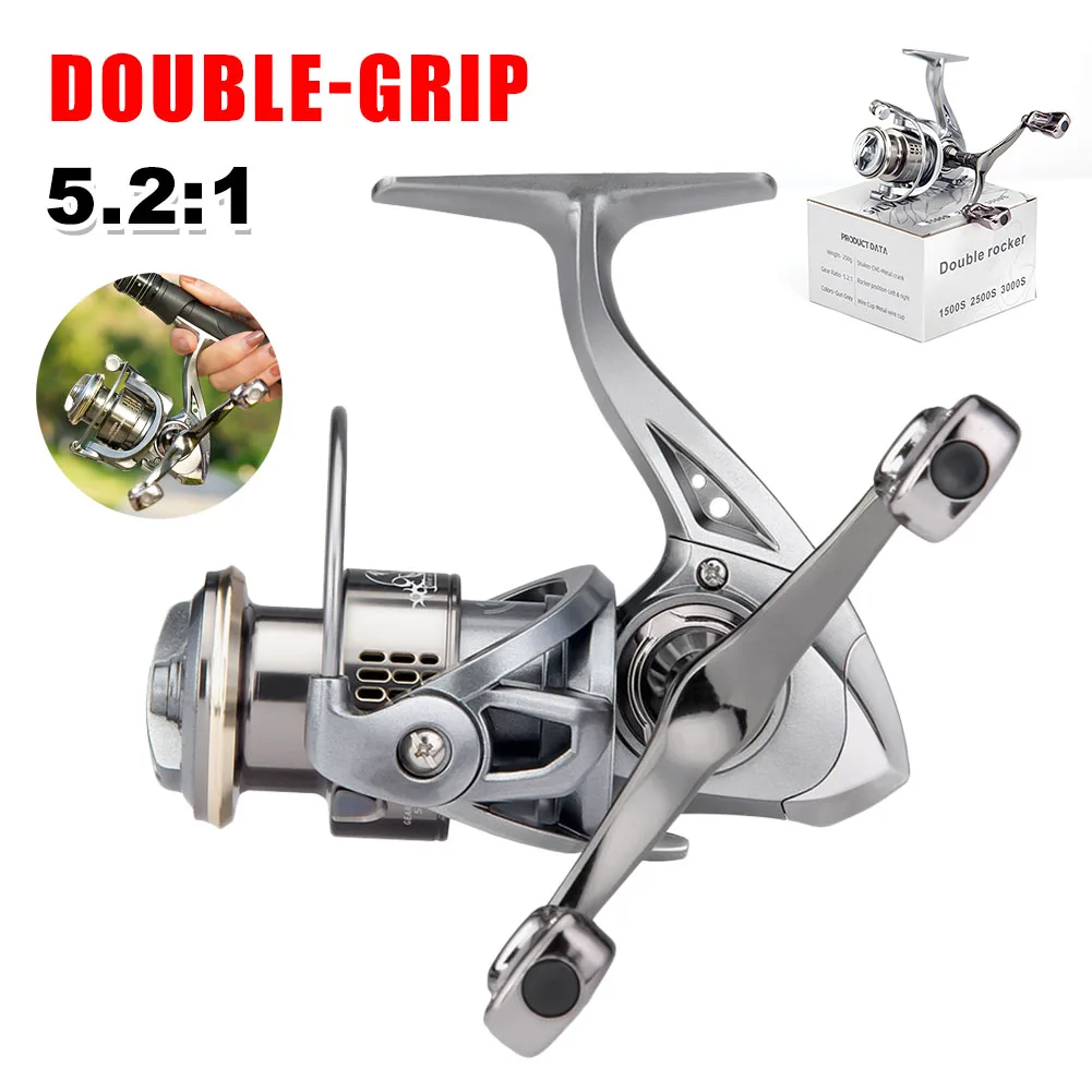 Ultralight Spinning Reel SW1500S 3000S Series 6KG Max Drag Fishing Reel 5.21 Speed Ratio Metal