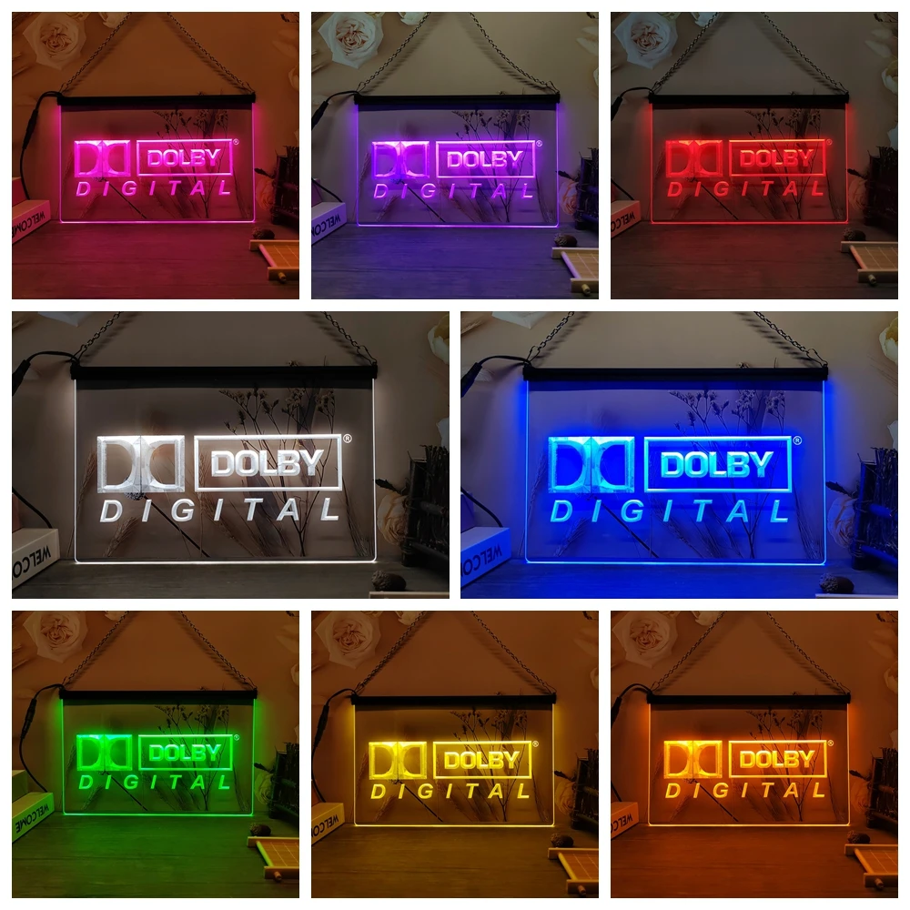 Dolby-デジタルLEDネオンサイン,3Dカービングウォールアート,家 Dolby-デジタルLEDネオンサイン,3Dカービングウォールアート,家
