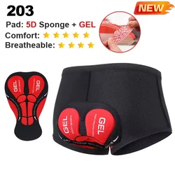 Breathable Mesh Cycling Underwear with 5D Gel Pad Shockproof Technology - XXL (SHO203 - RED)